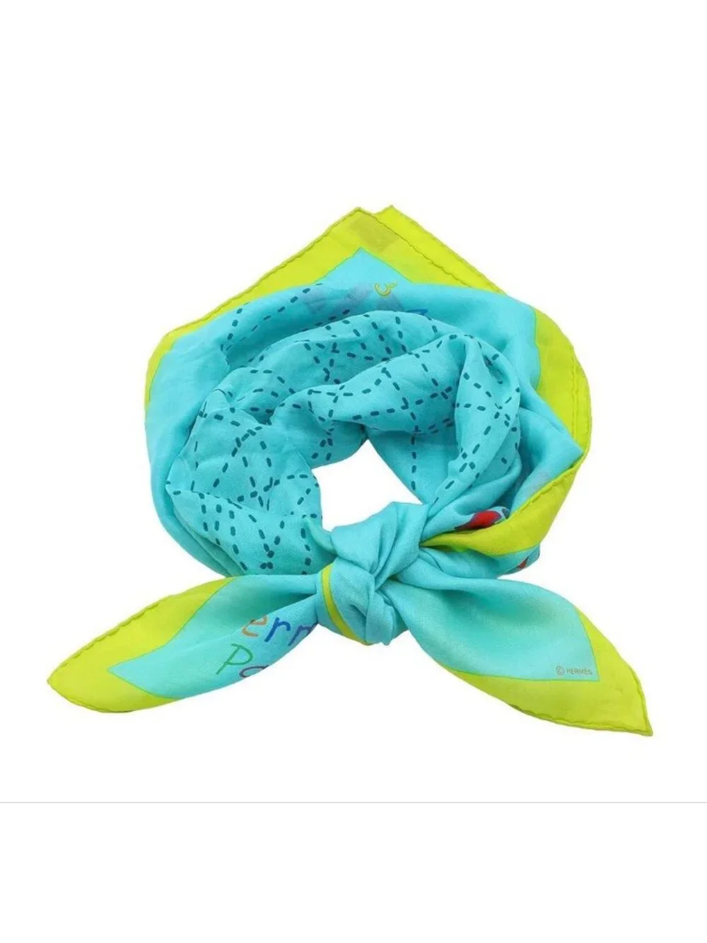 Hermes Carre 70 Fils Conducteurs Scarf
